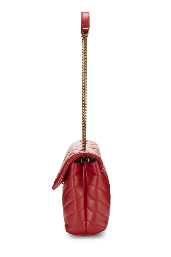 Red Chevron Calfskin Loulou Small, , large image number 3