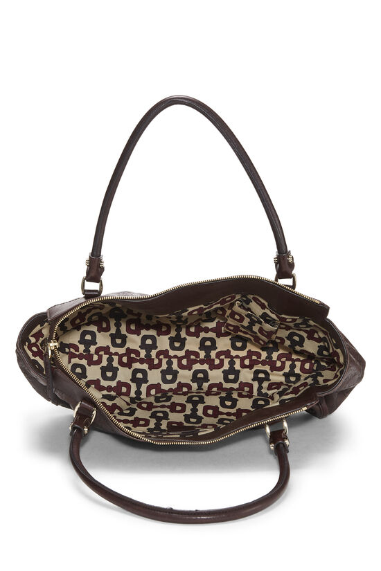 Brown Guccissima D-Ring Abbey Zip Tote, , large image number 5