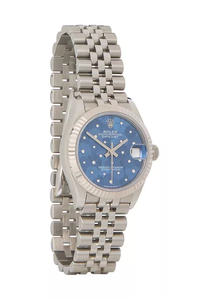 Blue Stainless Steel Floral Dial Datejust 278274 31mm