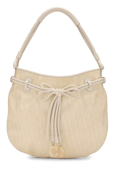 Beige Trotter Nylon Shoulder Bag