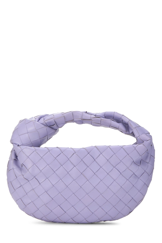 Purple Intrecciato Leather Jodie Mini, , large image number 0