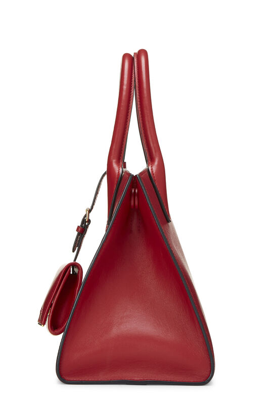Red Saffiano Leather Monochrome Bag Small, , large image number 2