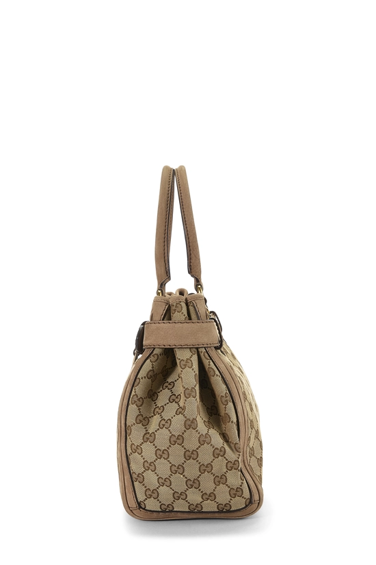 Brown Original GG Canvas Running Tote, , large image number 2