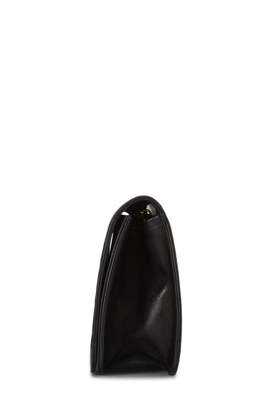 Black Quilted Lambskin Snap Full Flap Small, , large image number 2