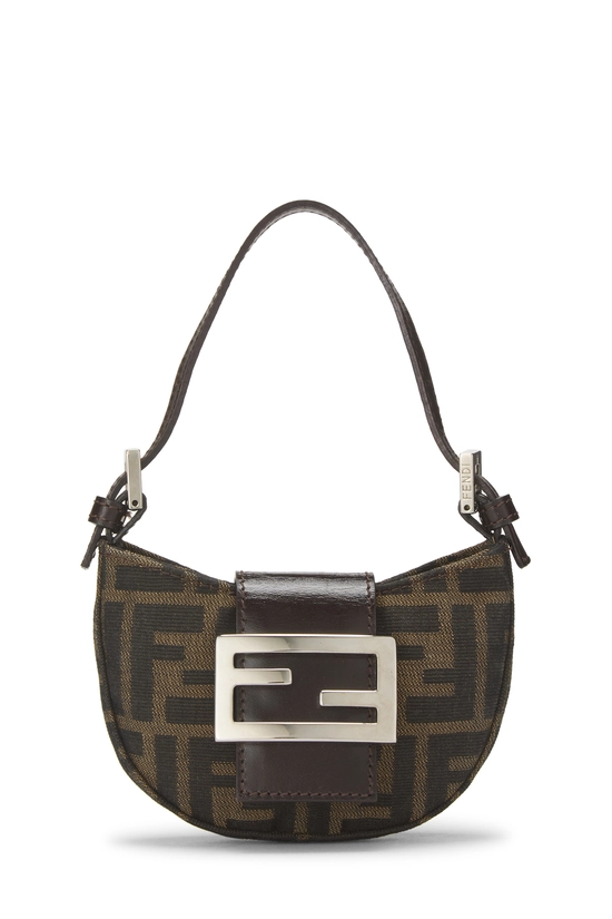 Brown Zucca Canvas Croissant Mini, , large image number 0