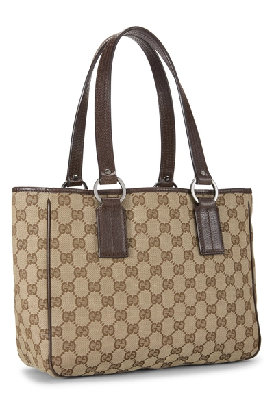 Brown Original GG Canvas Tote Small, , large