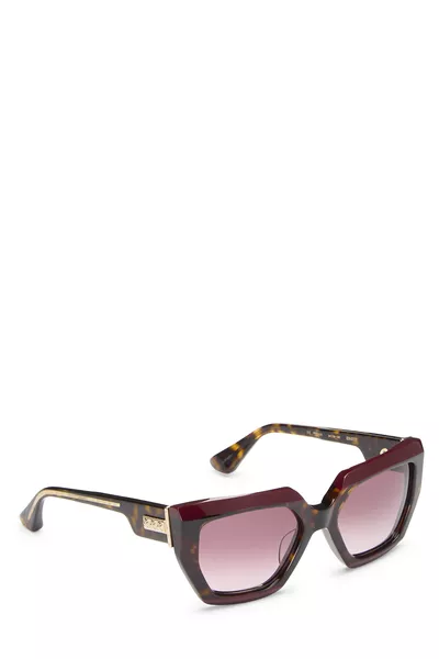 Red & Tortoiseshell Acetate IdHitIt Sunglasses, , large