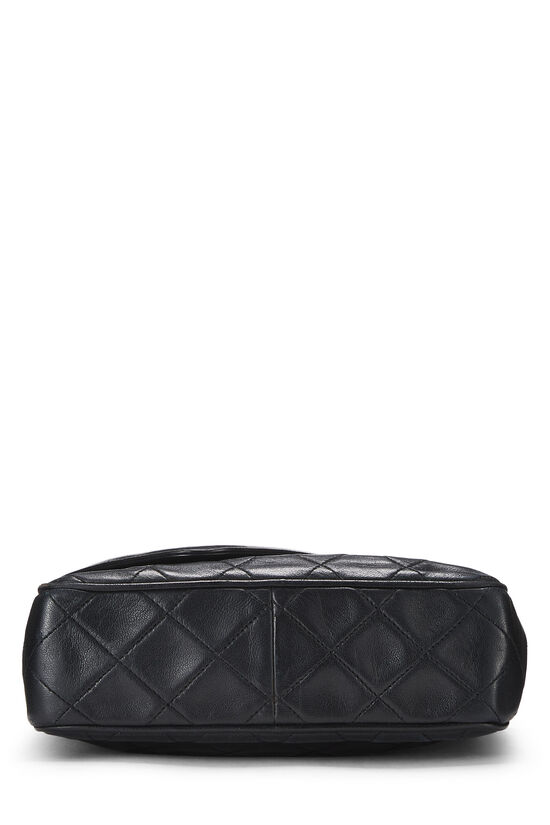 Chanel Black Lambskin Diagonal Camera Bag Small Q6BAMH1IKH018