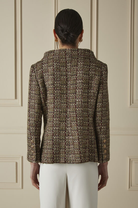 Burgundy Tweed Jacket