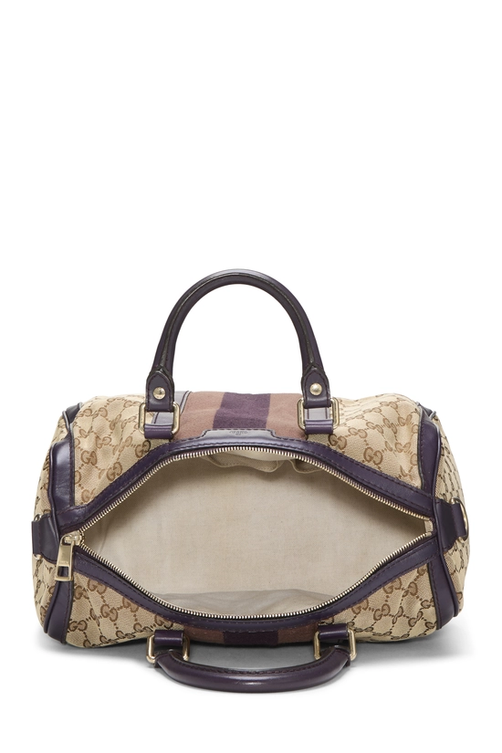 Purple Original GG Canvas Vintage Web Boston Medium, , large image number 5