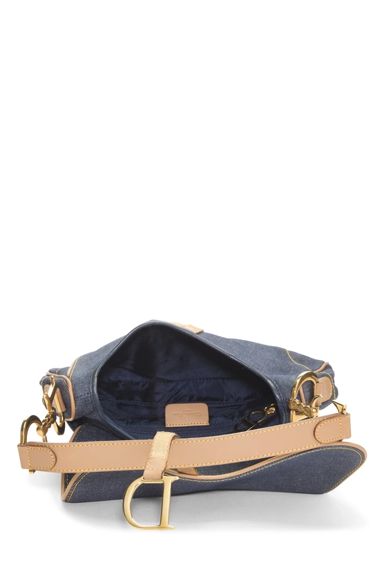 Blue Denim Double Saddle Bag, , large image number 5
