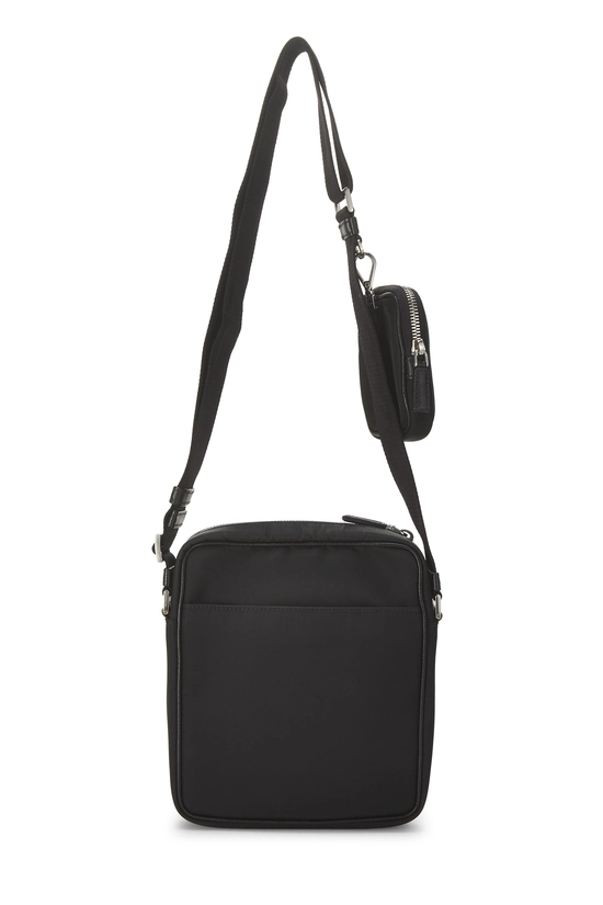 Black Nylon Messenger Bag Medium, , large image number 3