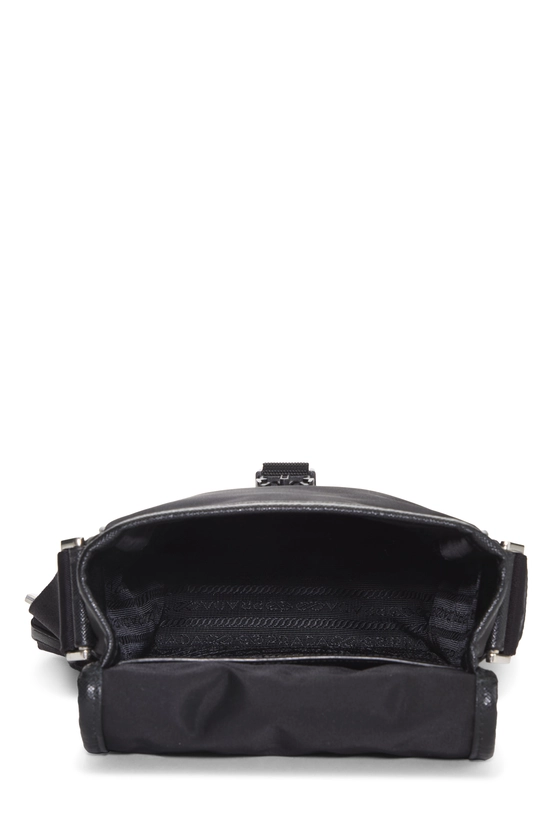 Black Nylon Buckle Messenger Bag, , large image number 5