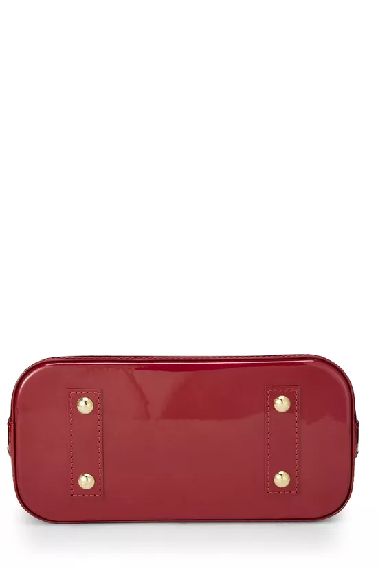 Red Monogram Vernis Rayures Alma BB, , large image number 4