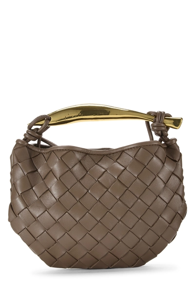 Brown Intrecciato Sardine Bag Mini