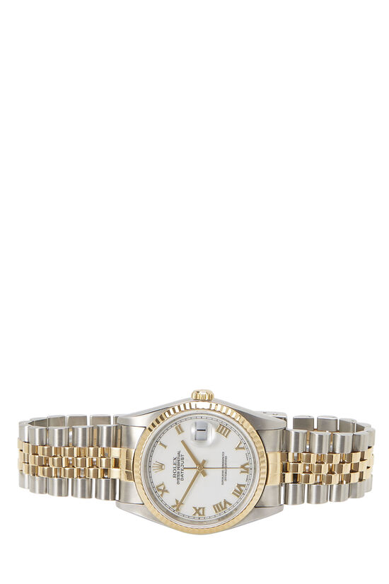 18K Yellow Gold & Stainless Steel Roman Datejust 116233 36mm, , large image number 2