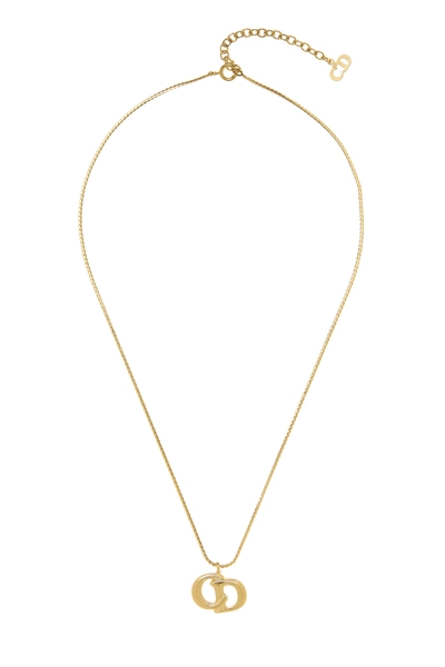 Gold 'CD' Necklace