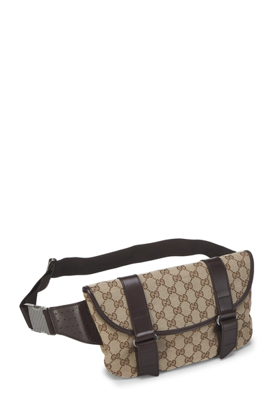 Gucci Brown Original GG Canvas Double Strap Waist Pouch — photo 2