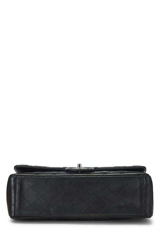 2014 Chanel Black Quilted Caviar Leather Maxi Classic Double Flap Bag