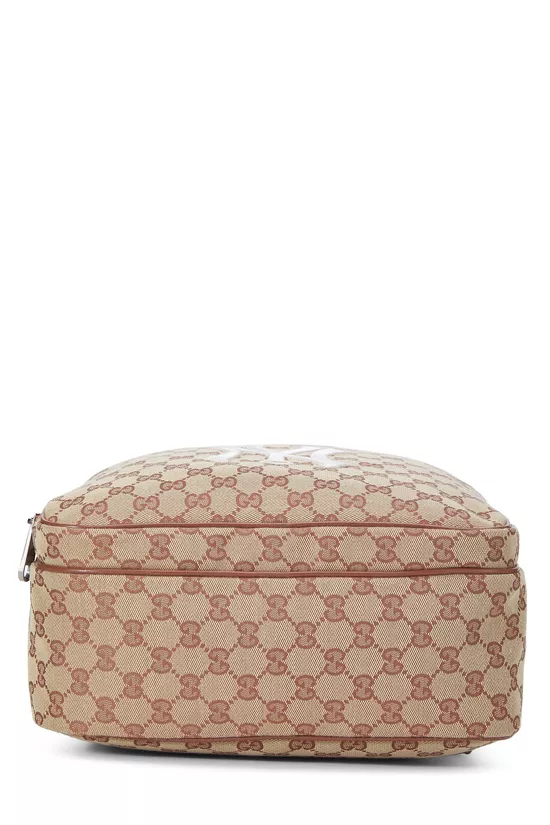 Orange GG Canvas New York Yankees Backpack, , large image number 4