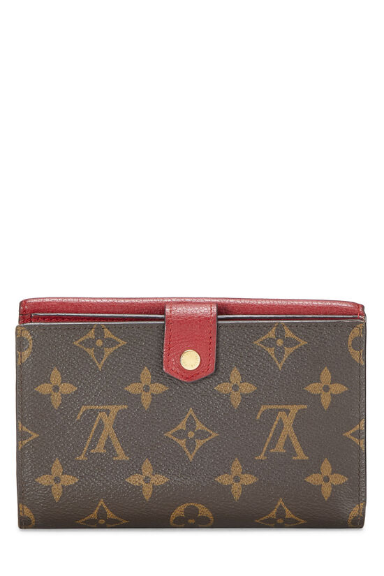 Red Monogram Canvas Pallas Compact Wallet , , large image number 3