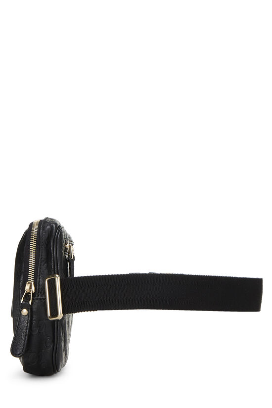 Black Guccissima Double Pocket Waist Pouch Small, , large image number 2