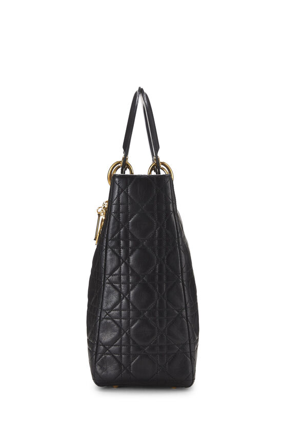 Black Cannage Quilted Lambskin Lady Dior Large, , large image number 2