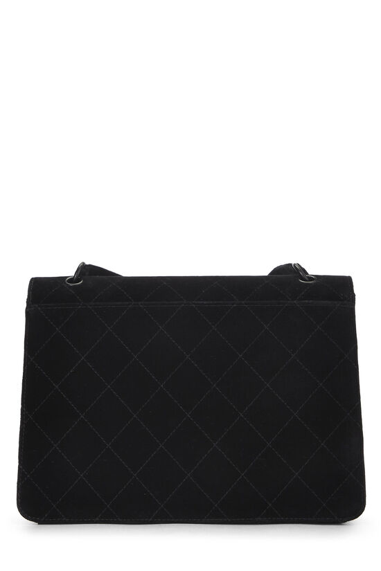 Black Velour Shoulder Bag, , large image number 3