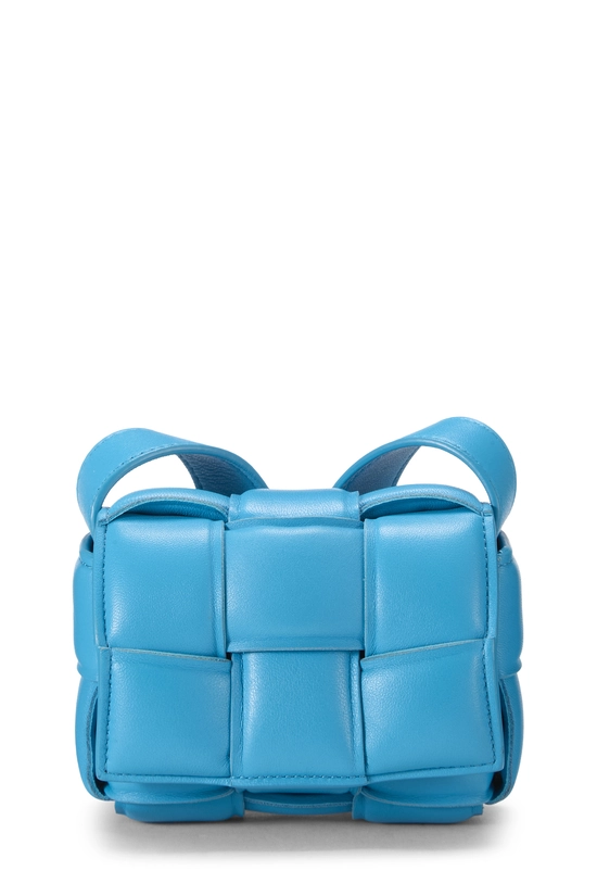 Blue Maxi Intrecciato Candy Cassette Crossbody, , large image number 0