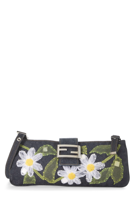 Navy Embroidered Shoulder Bag, , large image number 0