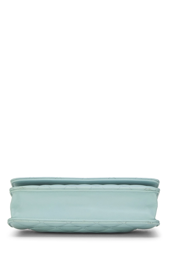 Blue Quilted Lambskin Classic Wallet On Chain (WOC), , large image number 4