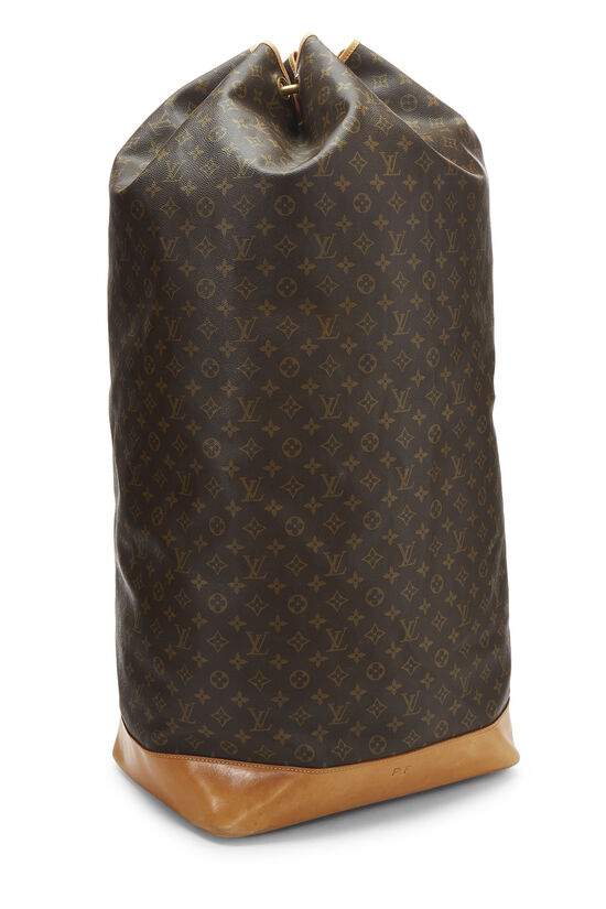 LOUIS VUITTON Brown Beige Monogram Coated Canvas Carry-On Bags