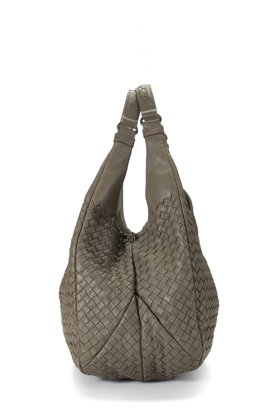 Grey Intrecciato Campana Tote Medium, , large image number 2