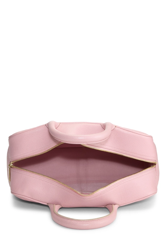 Pink Quilted Caviar Bowler Medium, , large image number 5