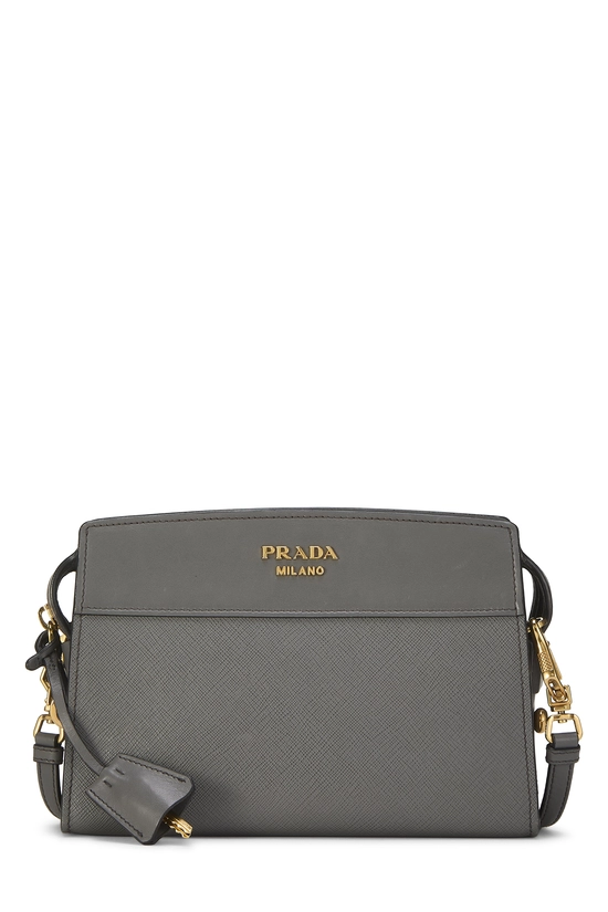 Pre-Owned Grey Saffiano Esplanade Crossbody QNB28Z3REB009
