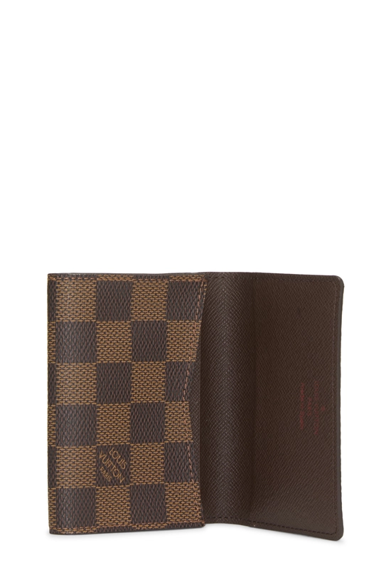Damier Ebene Canvas Business Card Holder , , large image number 3