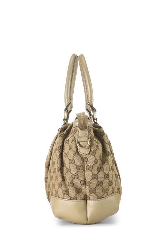 Gold Original GG Canvas Sukey Zip Handbag Large, , large image number 2
