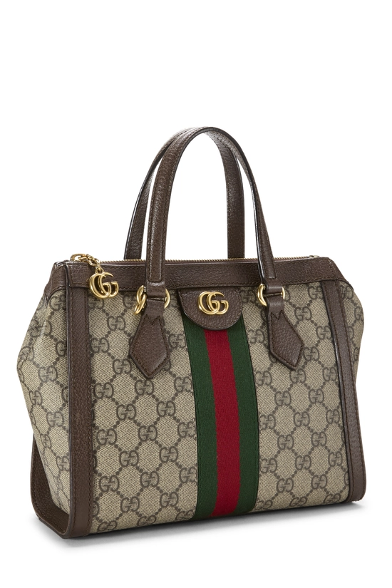 Brown GG Supreme Canvas Ophidia Tote Small, , large image number 1