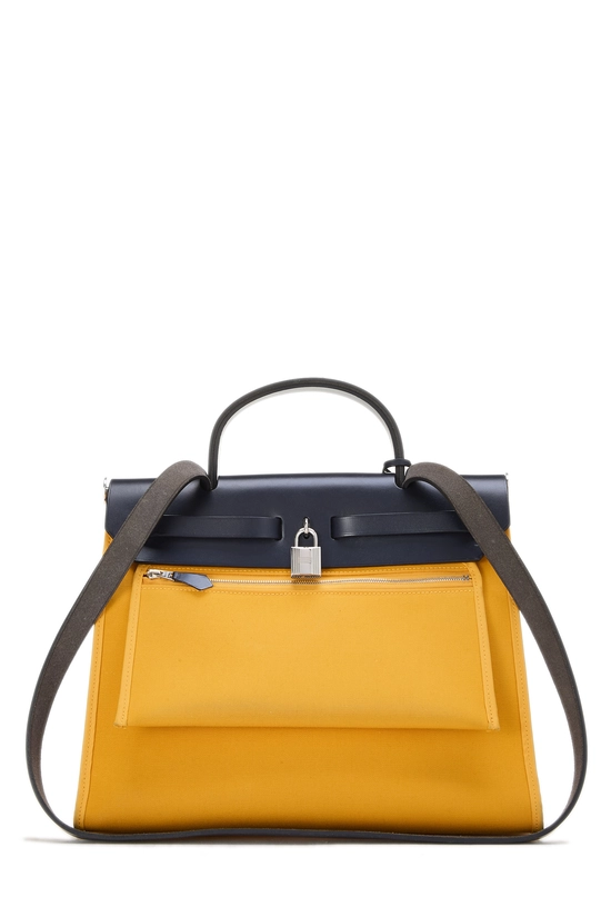 Jaune d'or Canvas Herbag Zip 31, , large image number 3