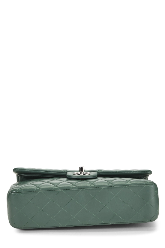 Green Quilted Lambskin Classic Double Flap Medium, , large image number 4