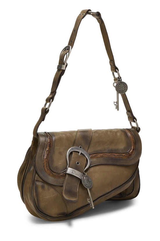 Brown Leather Gaucho Saddle Bag, , large image number 1