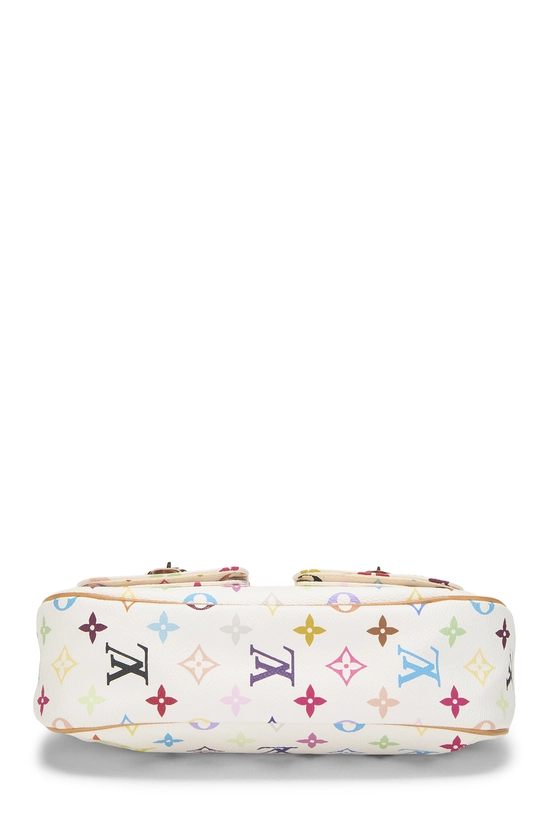 Takashi Murakami x Louis Vuitton White Monogram Multicolore Lodge PM, , large image number 4