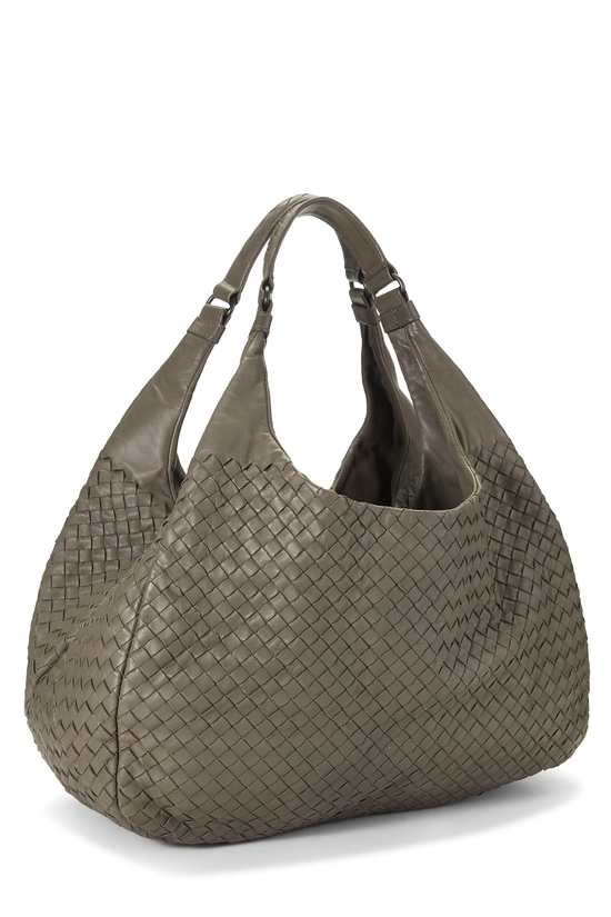 Grey Intrecciato Campana Tote Medium, , large image number 1