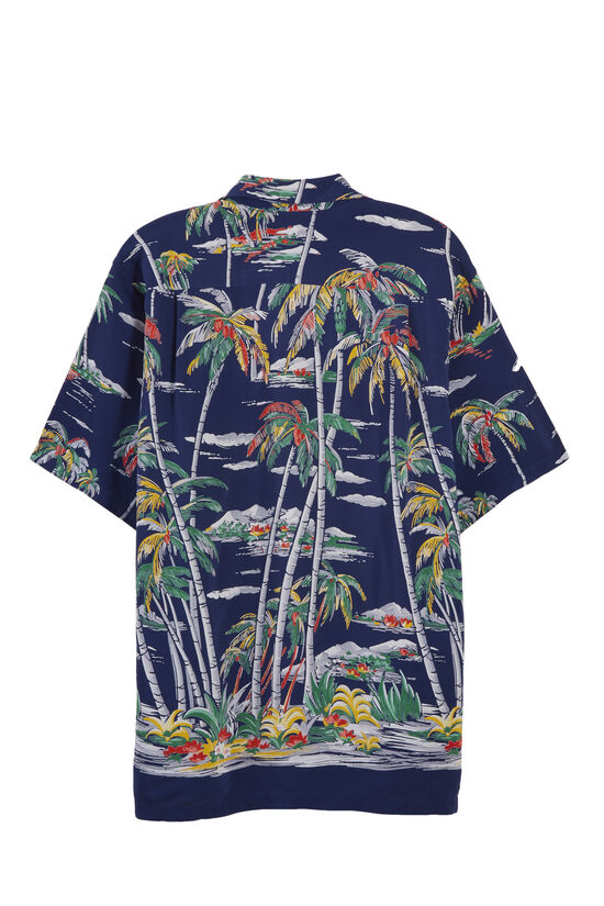 Blue 'From Here to Eternity' Hawaiian Shirt, , large image number 1