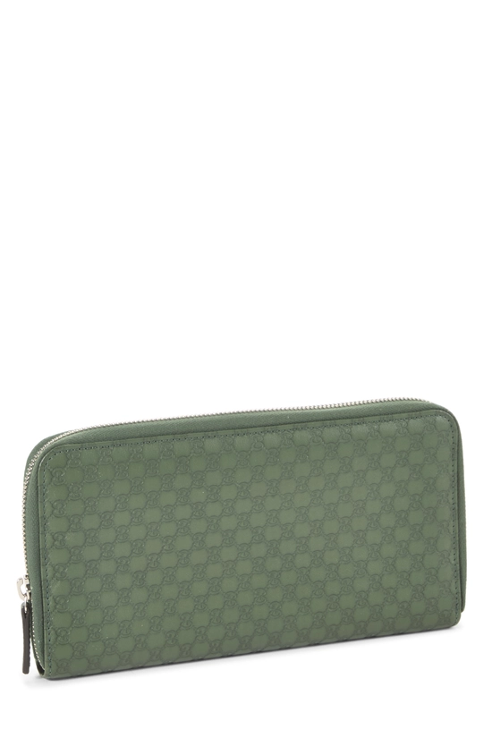 Green Microguccissima Zip Around Wallet, , large image number 1