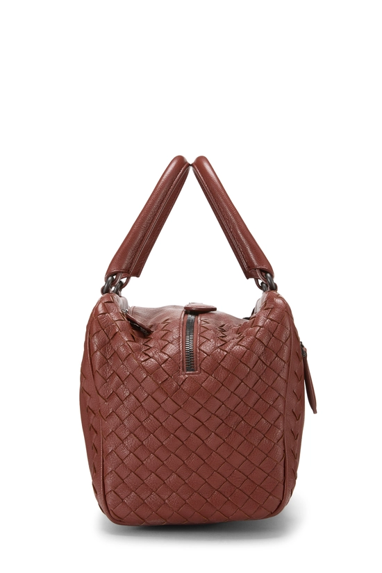Brown Intrecciato Brera Bag Small, , large image number 2