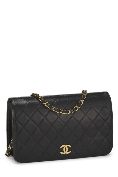 Chanel Black Quilted Lambskin Snap Full Flap Small — photo 2
