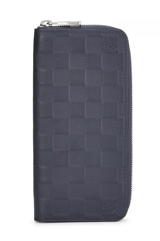 Navy Damier Infini Zippy Vertical Wallet, , large image number 0