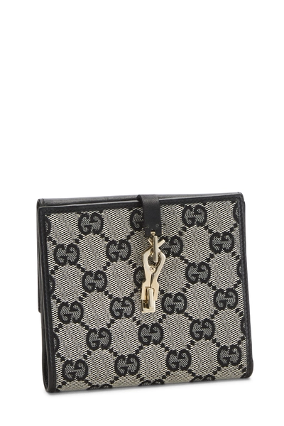 Black Original GG Canvas Jackie Compact Wallet, , large