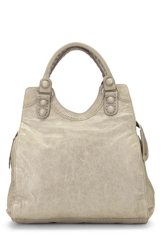 Grey Agneau Giant Brogues Folder Bag, , large image number 3